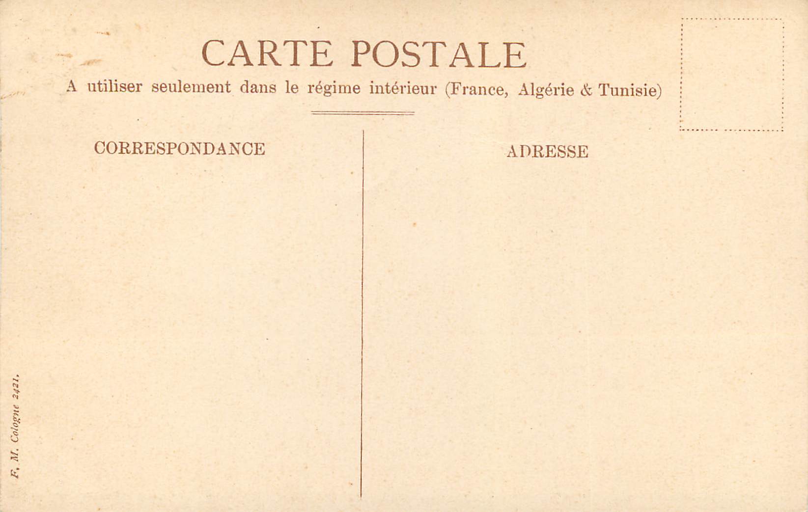 CPA Glaneuses Millet — Verso