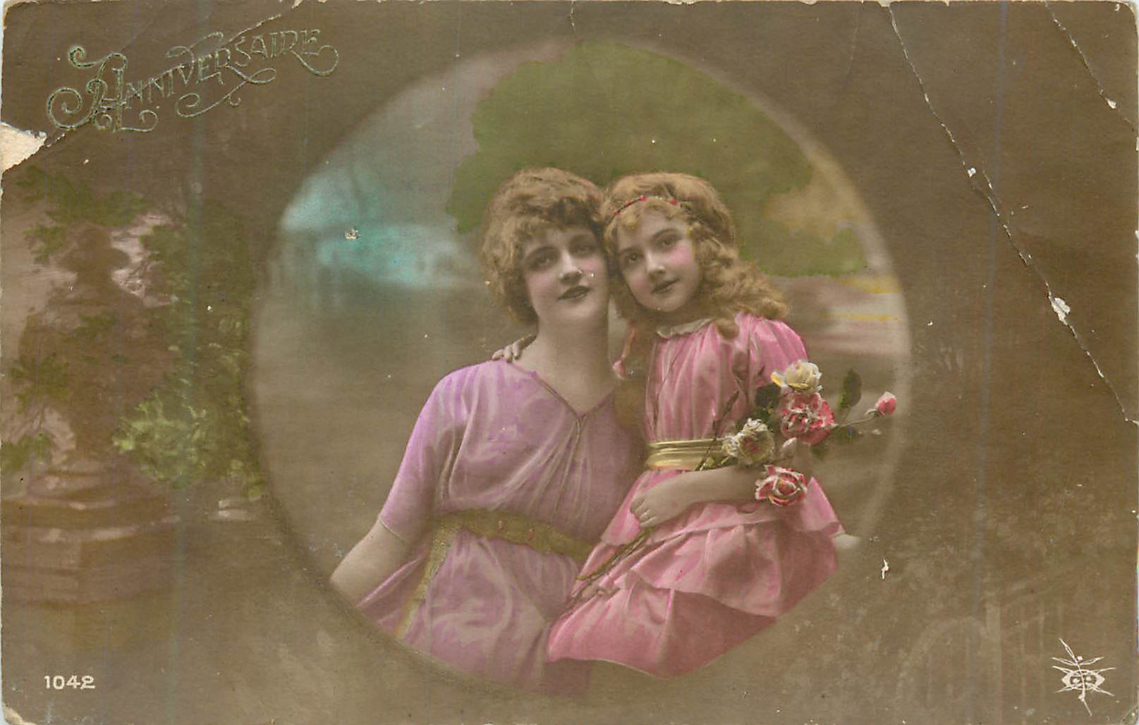 CPA Femme Enfant
