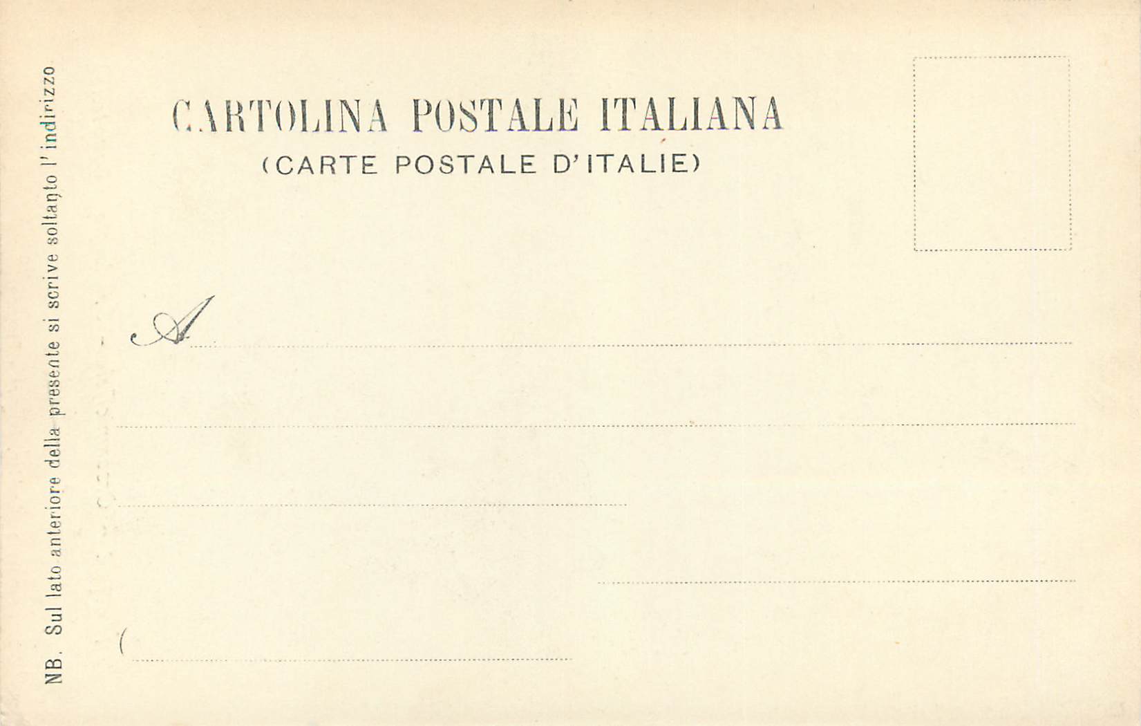 CPA Firenze orsanmichele s giorgio(donatello) — Rückseite