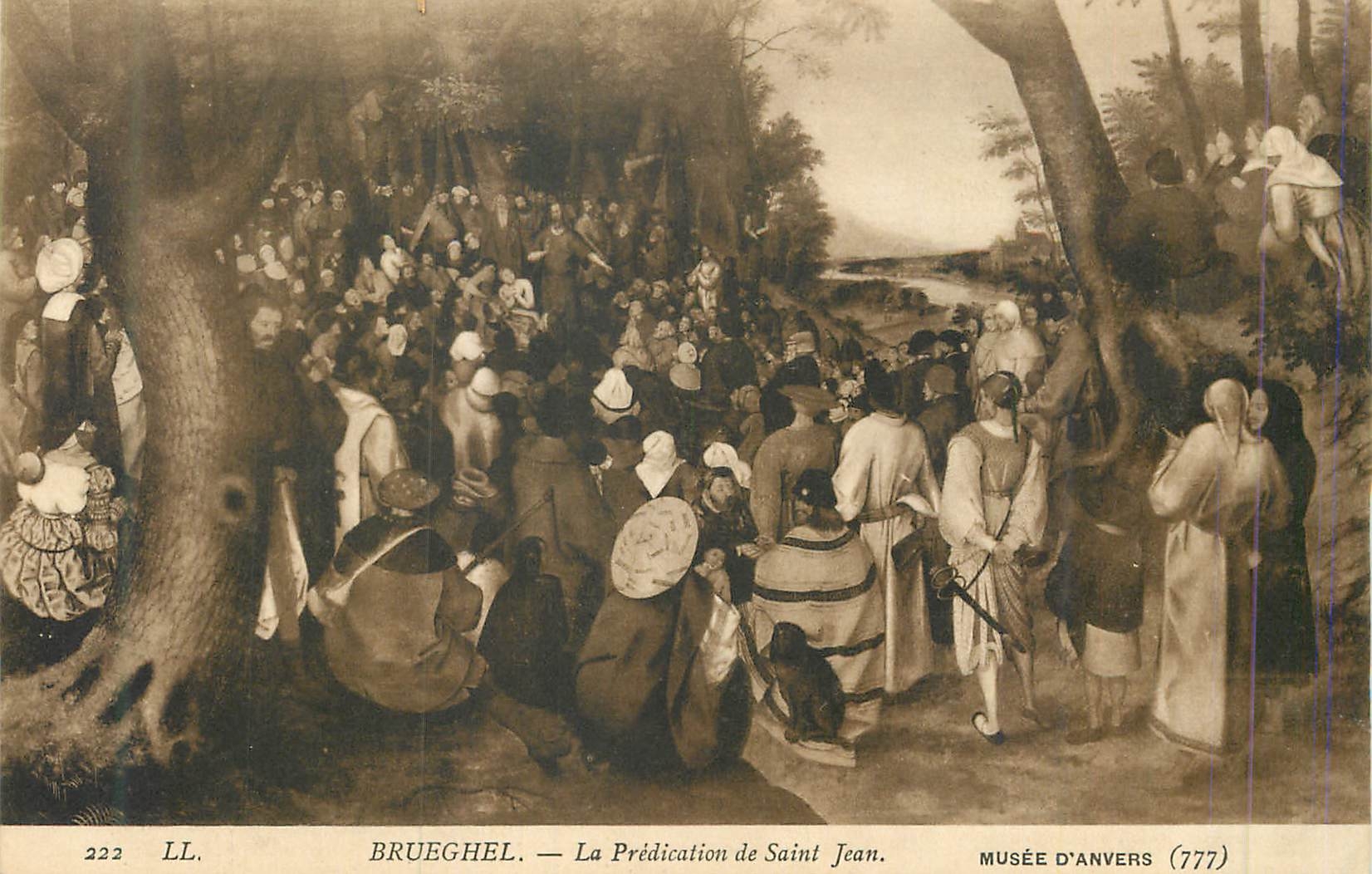 CPA Brueghel la predication de saint jean musee d anvers(777)