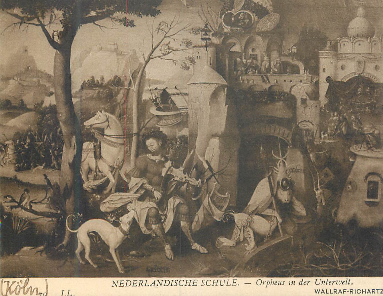 CPA Nederlandische schule orpheus in der unterwelt