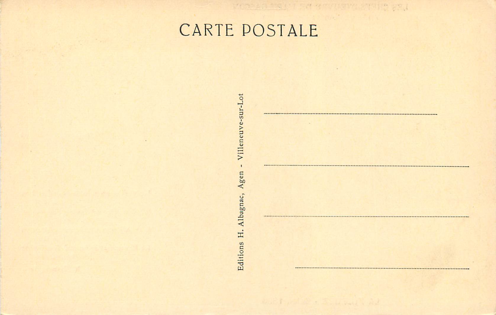 CPA Les chefs d oeuvre de l art gascon tableau d andre crochepierre la fileuse salon 1896 — Verso