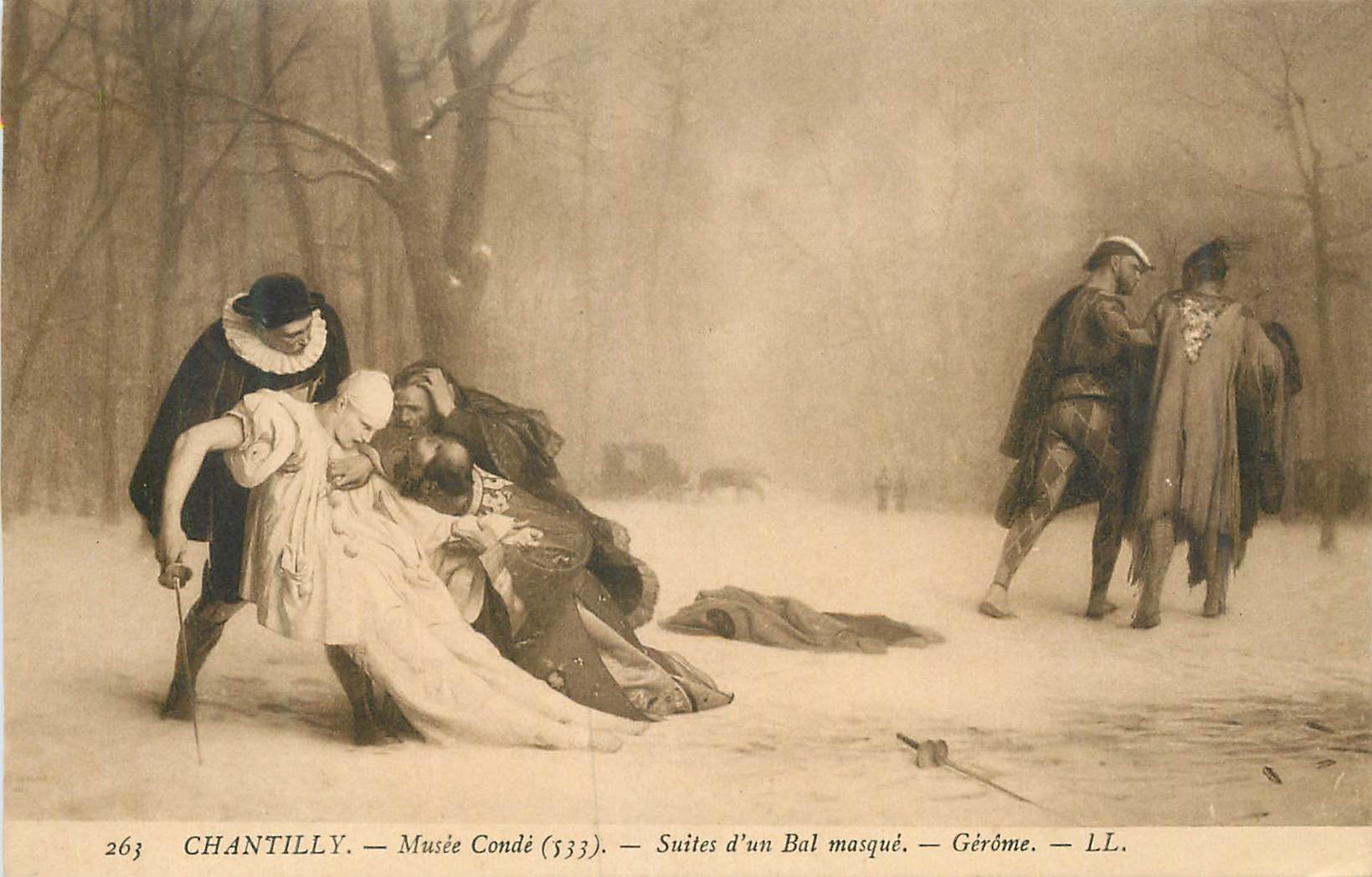 CPA 63 chantilly musee conde(533) suite d un bal masque gerome