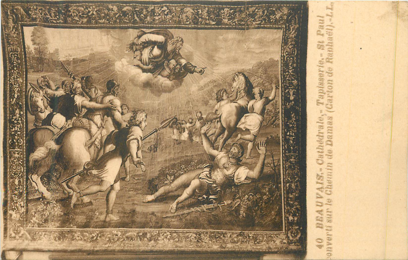CPA 40 beauvais cathedrale tapisserie st paul
