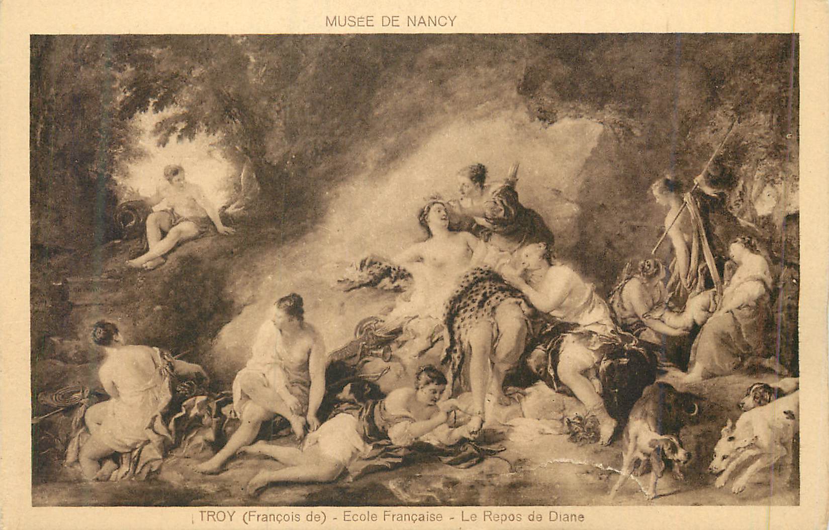 CPA Musee de nancy troy(francois de) ecole francaise le repos de diane