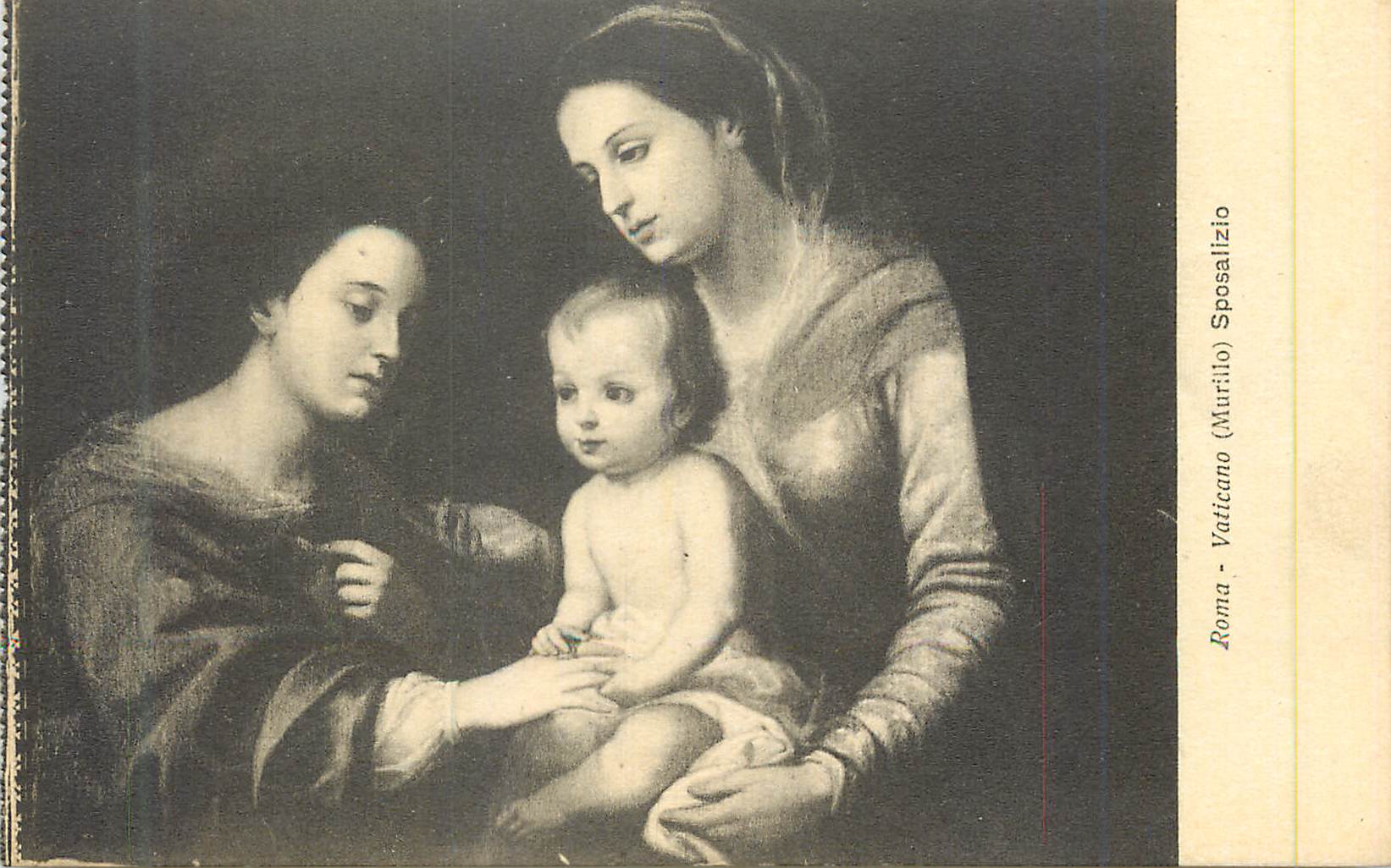 Vatican - Muriliano Sposalizio — Sujet : Vierge et Enfant avec une femme — Éditeur : Fotografia Anderson, n° 50780