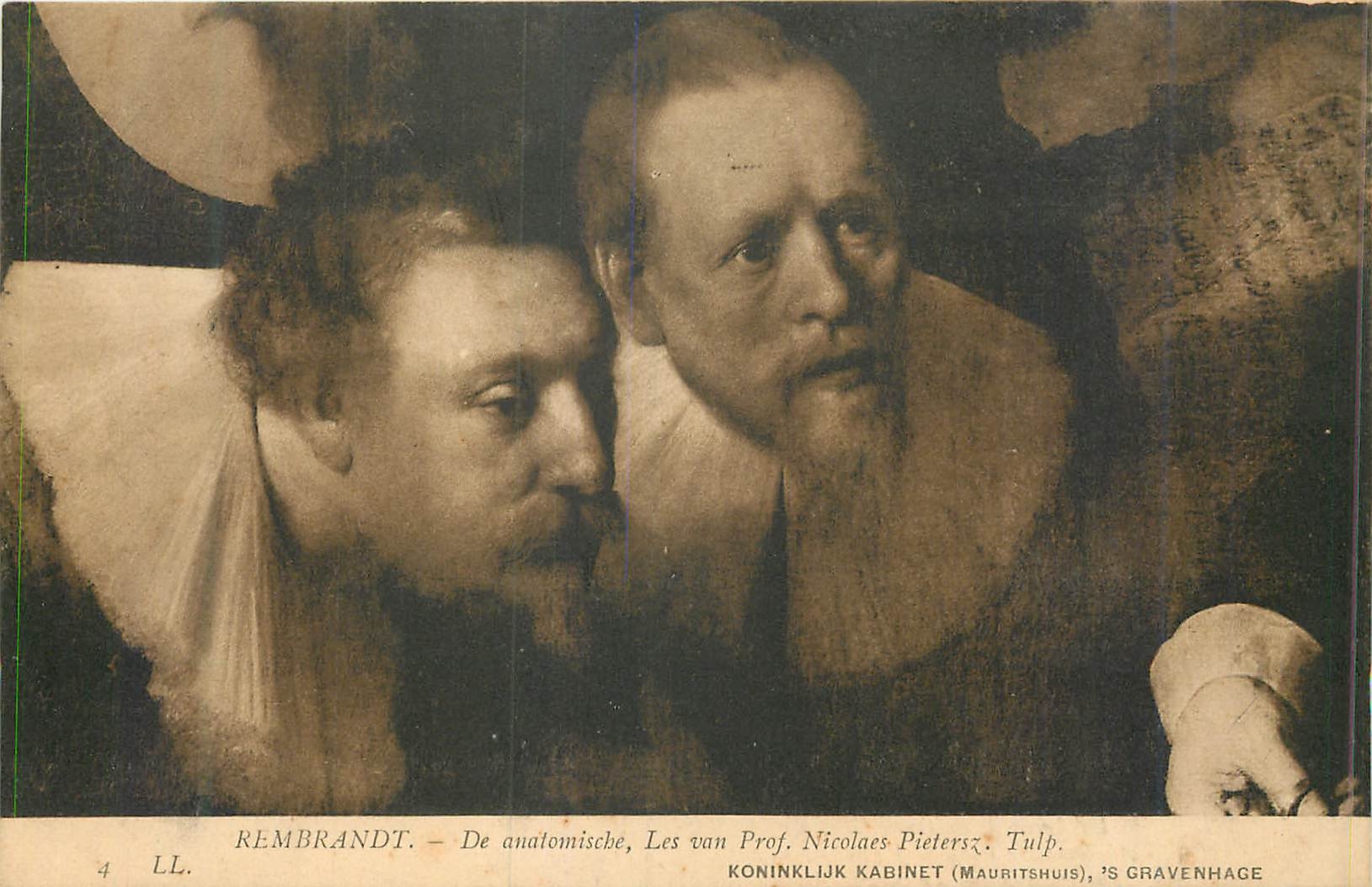 CPA Rembrandt de anatomische les van prof nicolaes pieters