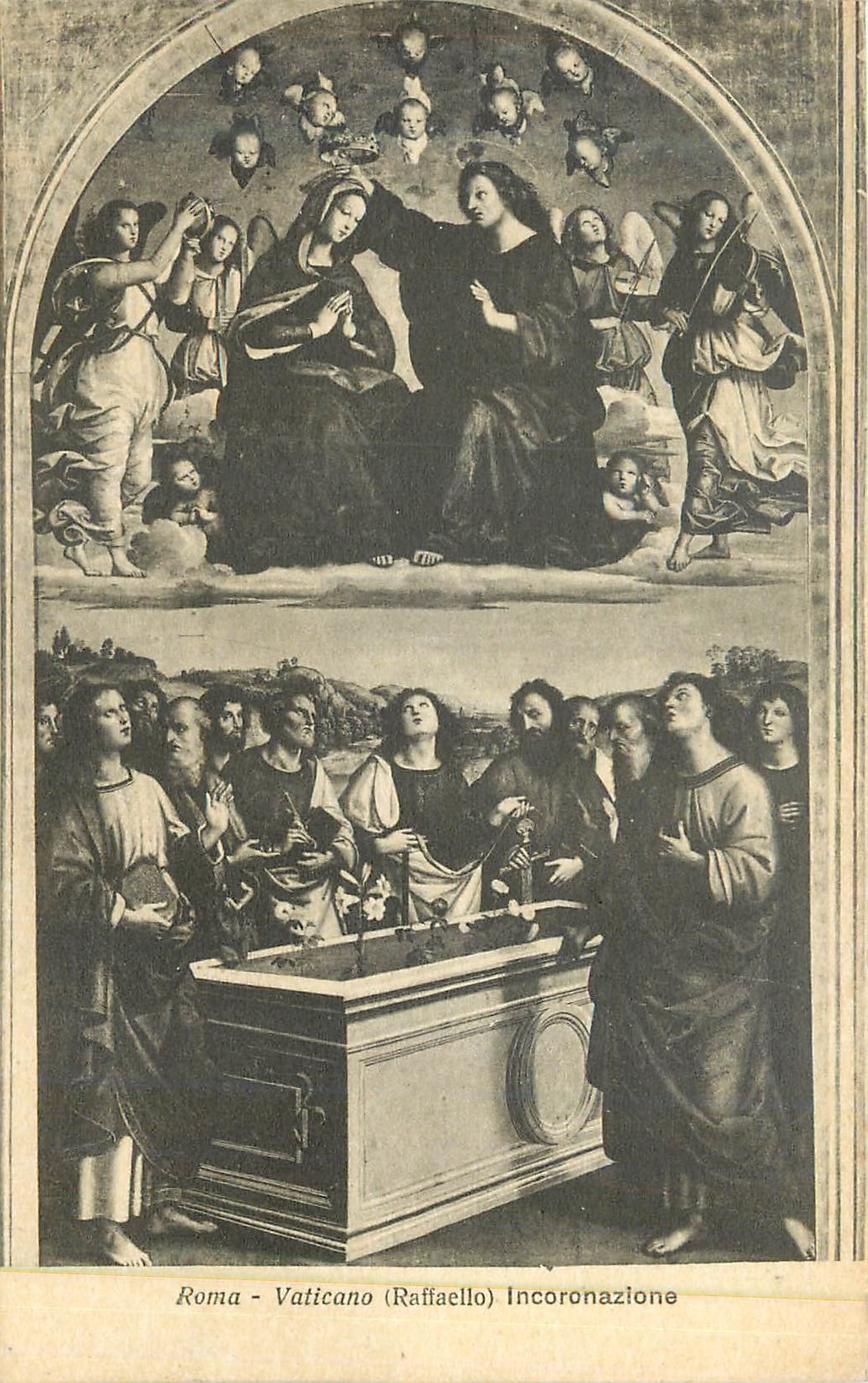 CPA Roma vaticano(raffaello) incoronazione