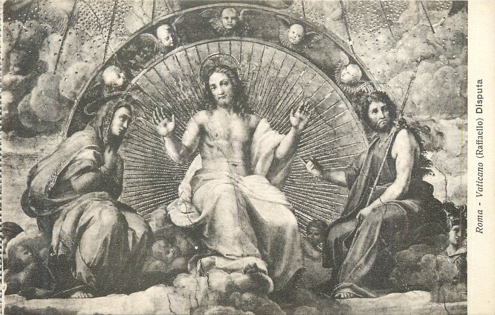 CPA Roma vaticano(raffaello) disputa