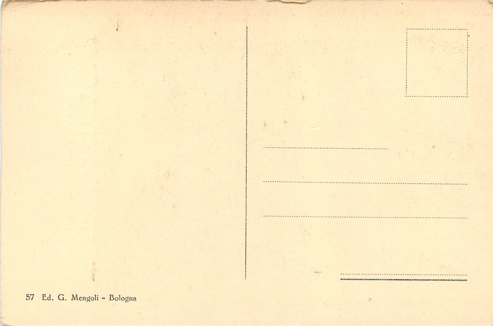 CPA La madonna di casa felicini — Verso