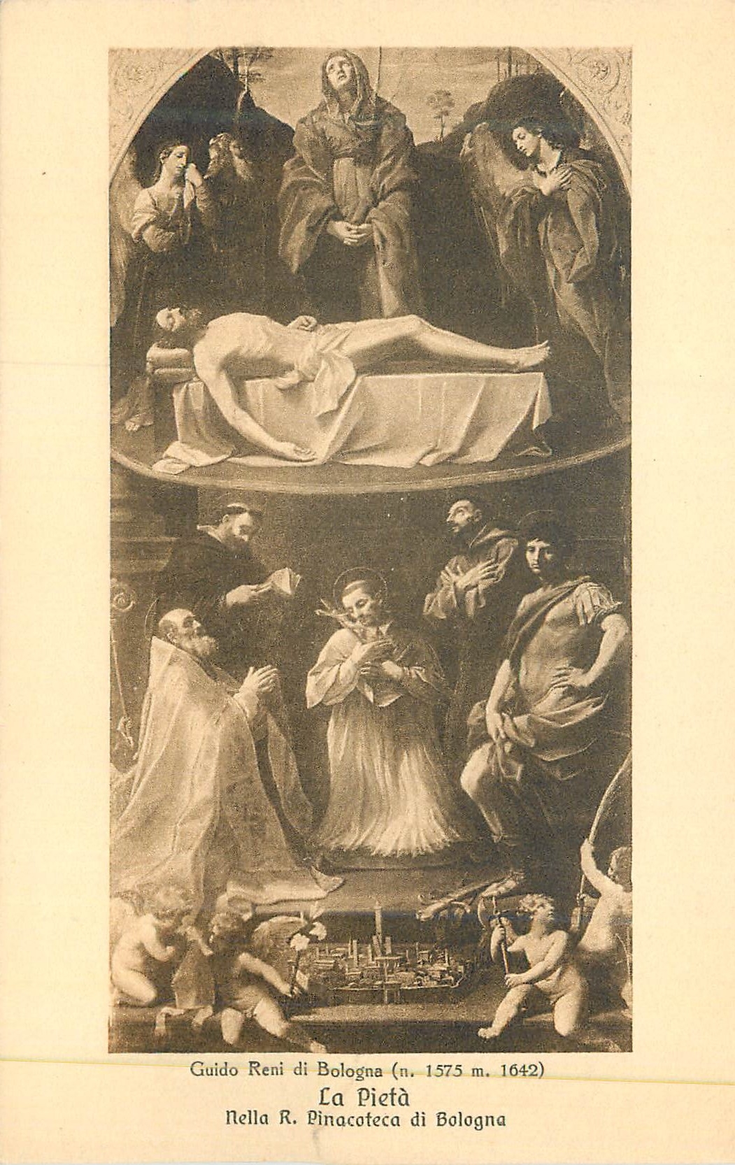 CPA La pieta nella r pinacoteca di bologna