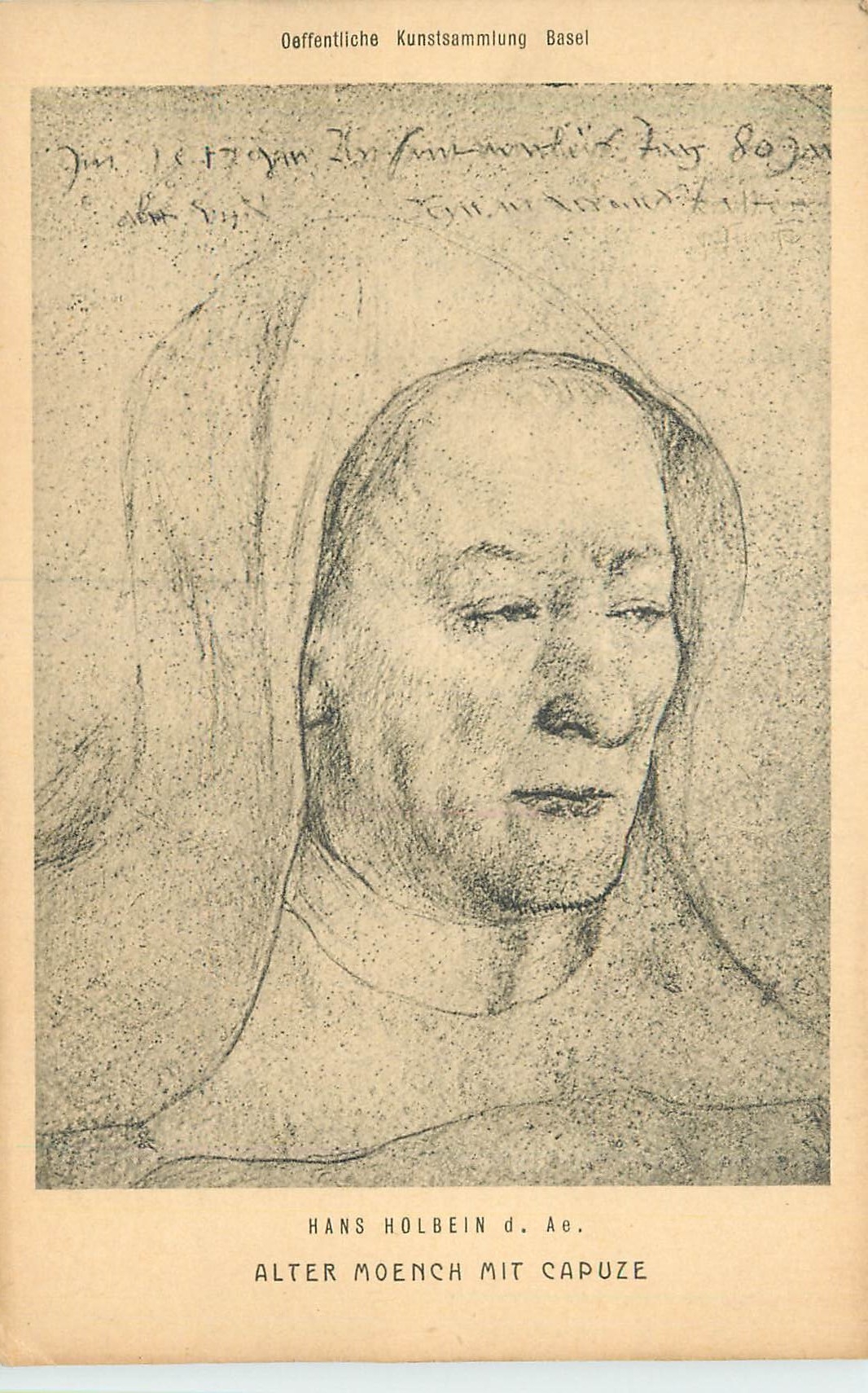 CPA Hans holbein d ao alter moench mit capuze