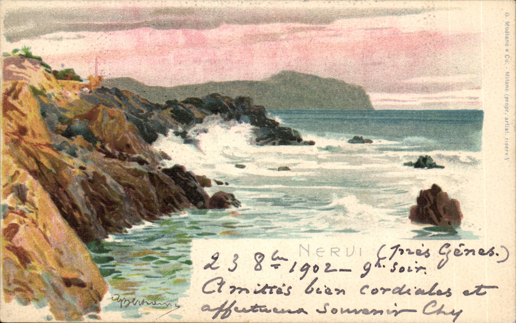 CPA Italie Italia Nervi