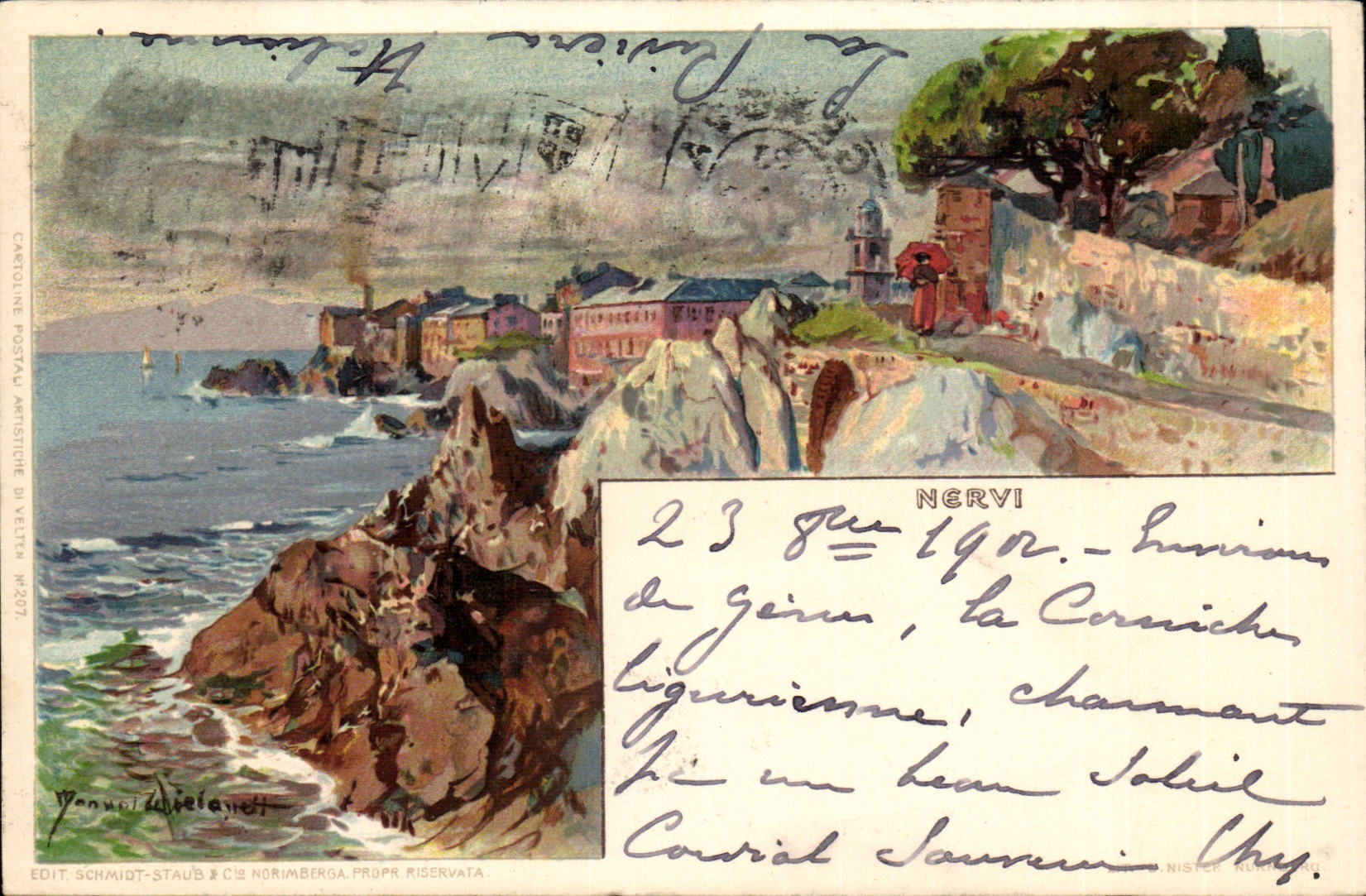 CPA Italie Italia Nervi