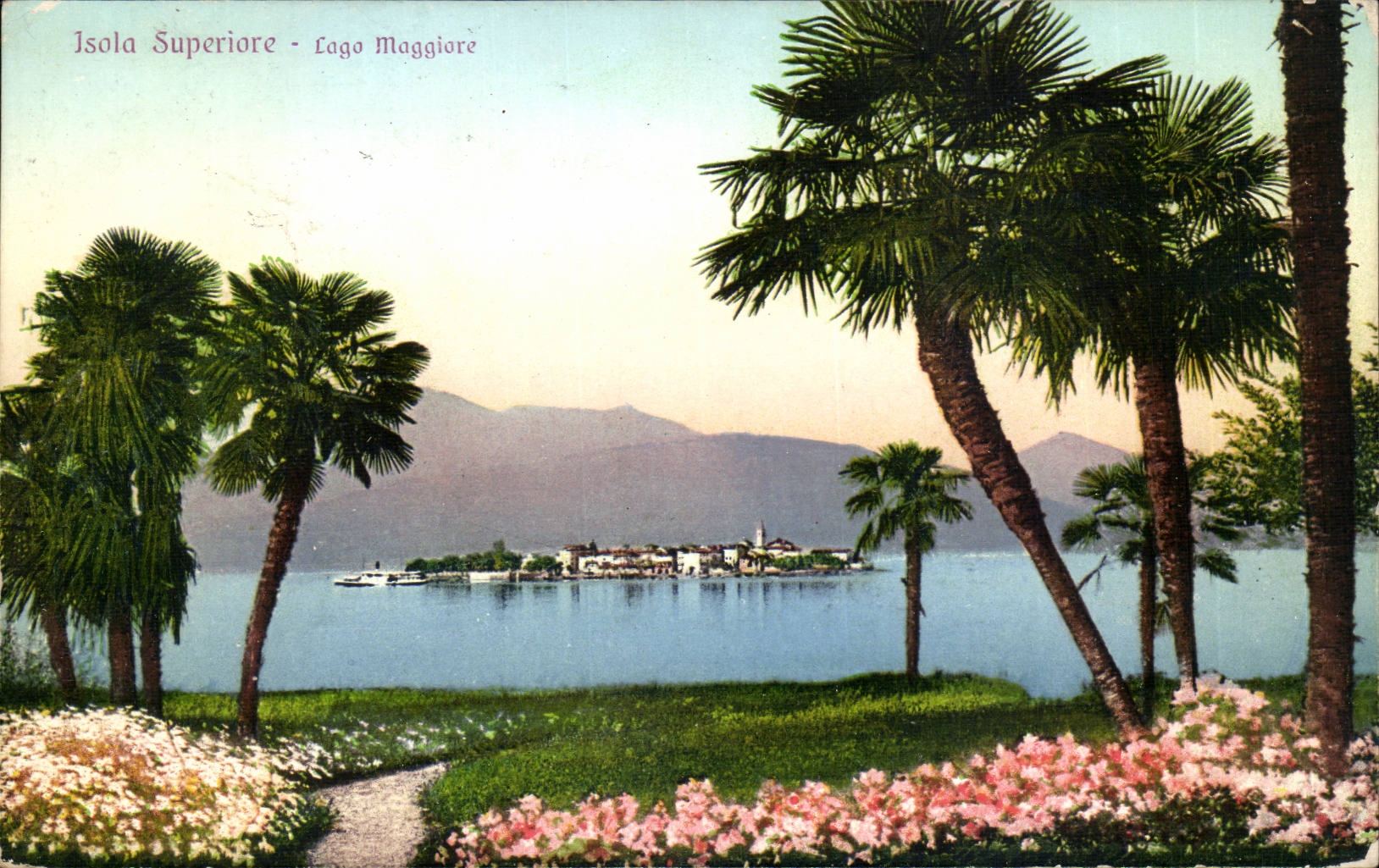 CPA Italie Italia isola Superiore Lago maggiore