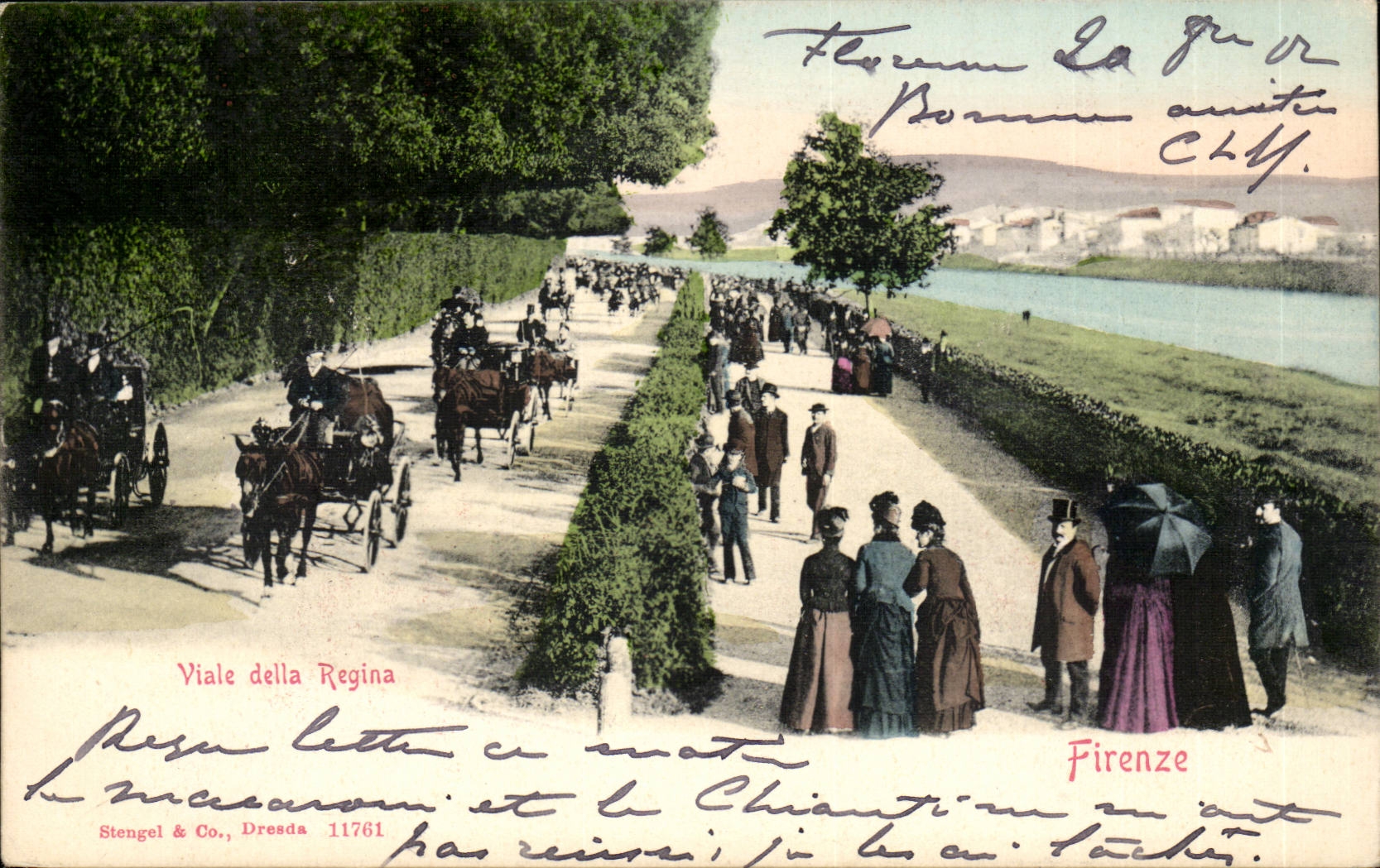 CPA Italie Italia Firenze Viale della Regina