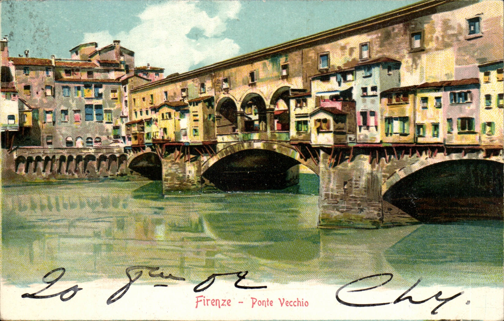 CPA Italie Italia Firenze Ponte Vecchio