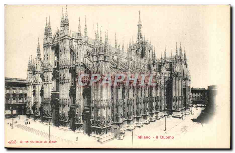 CPA Italie Italia Milano Il duomo