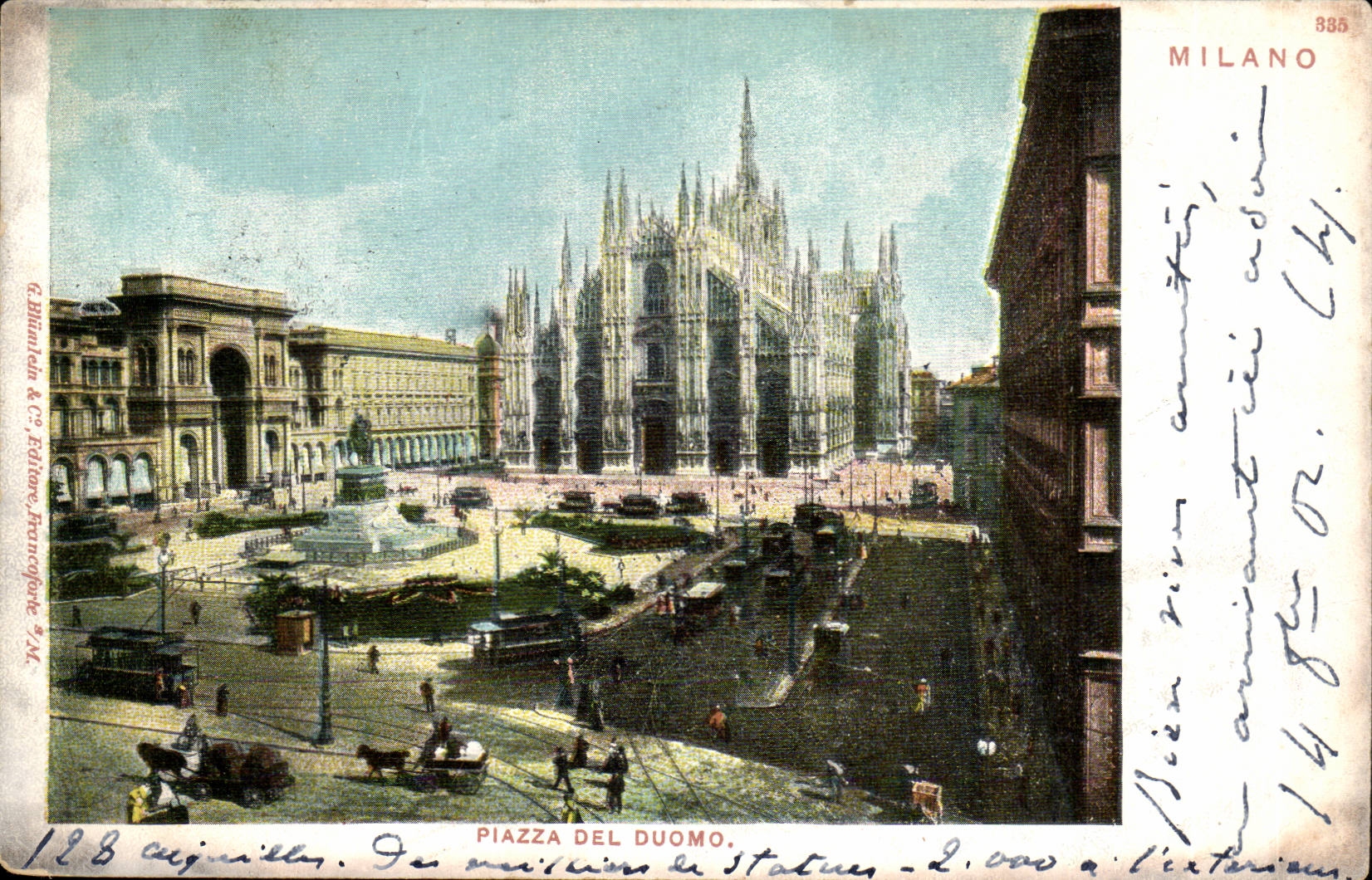 CPA Italie Italia Milano piazza del duomo