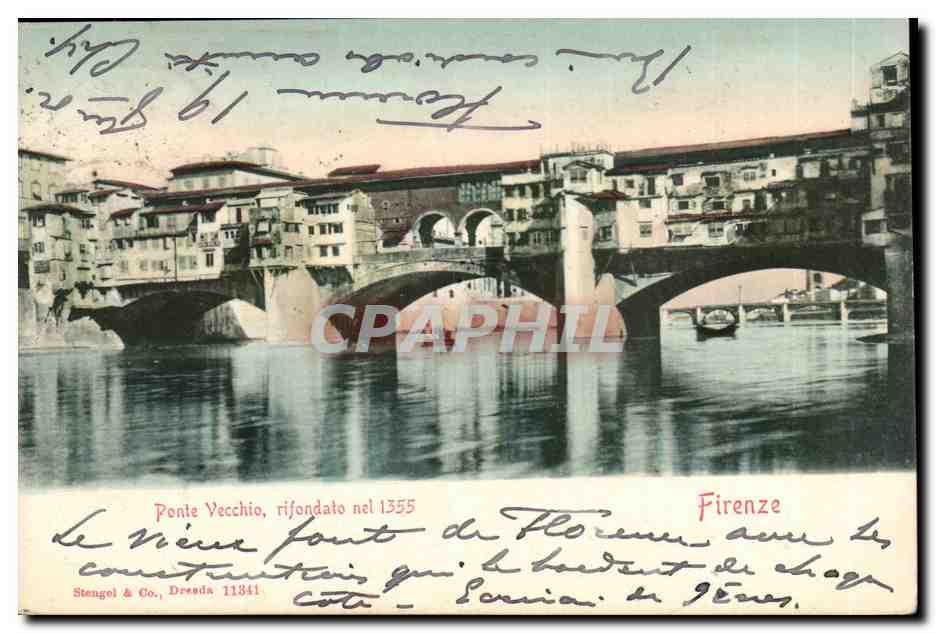 CPA Italie Italia Milano Ponte Vecchio
