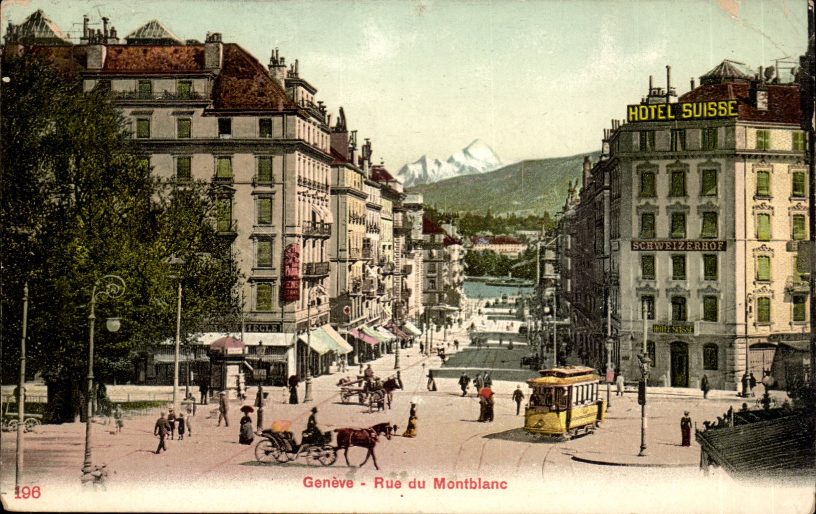 CPA Suisse Geneve Rue du Montblanc