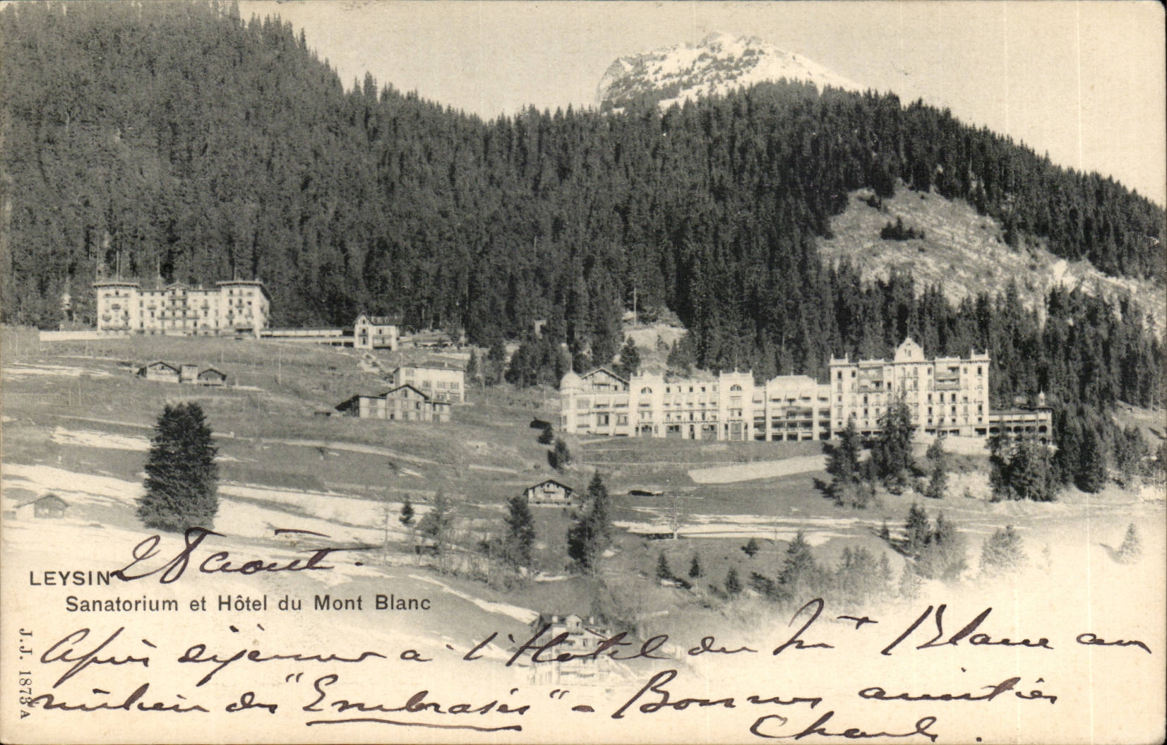CPA Suisse Leysin Sanatorium et hotel du Mont Blanc