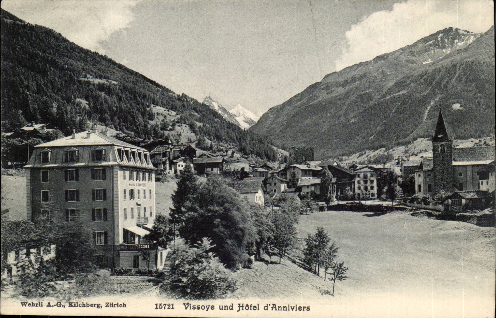 CPA Suisse Vissoye und Hotel d'Anniviers