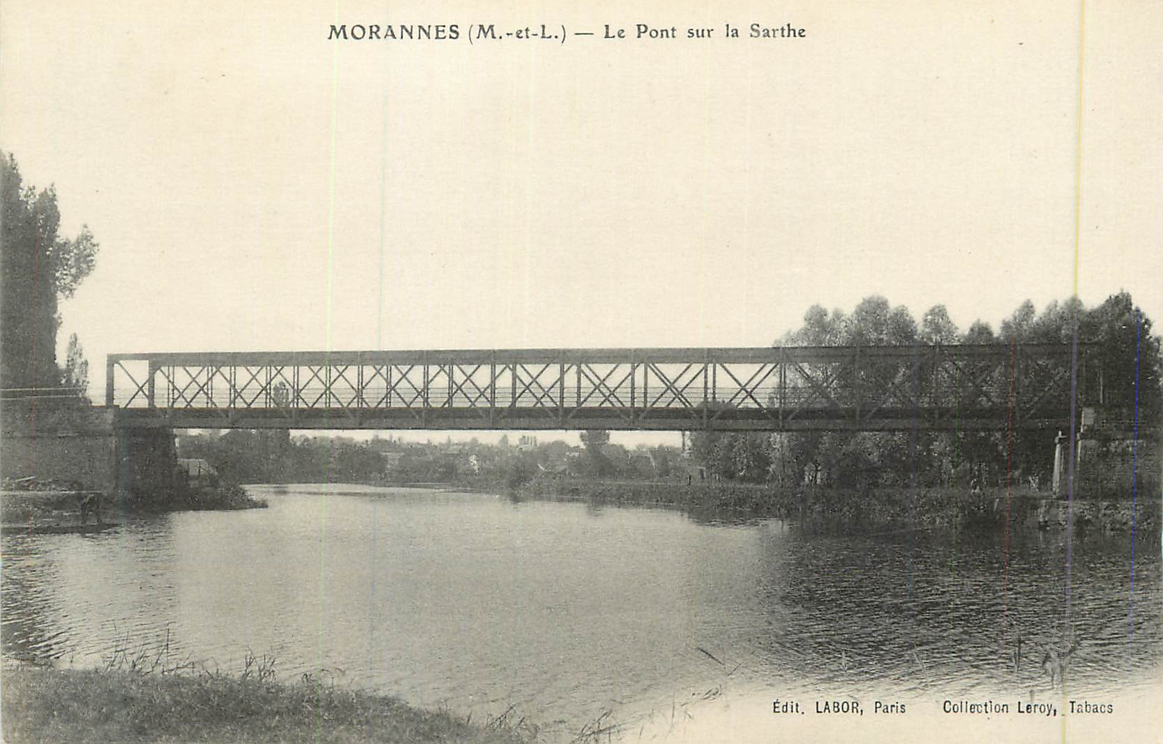 CPA Morannes (M et L) Le Pont sur la Sarthe