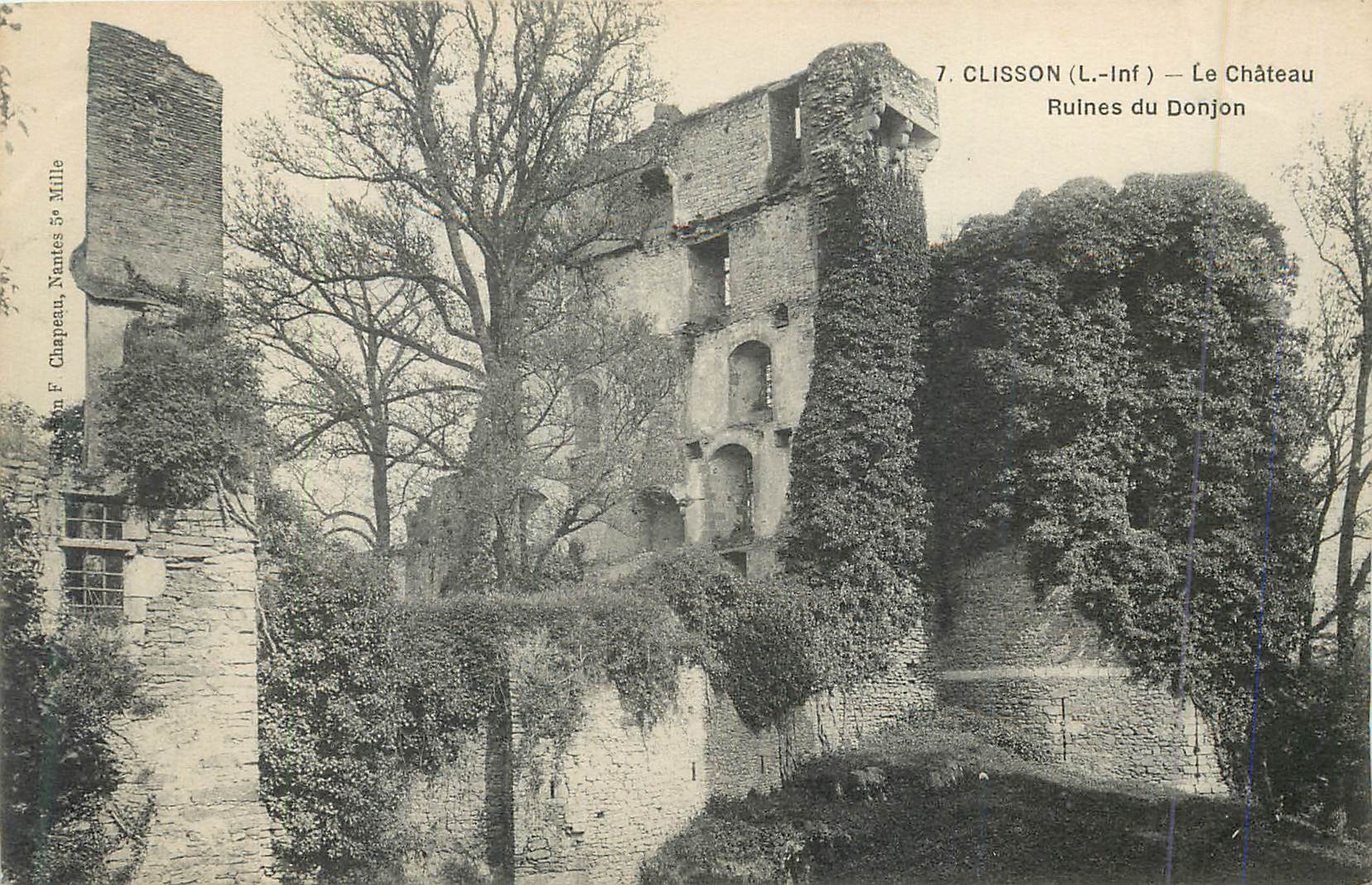 CPA Clisson (I Inf) Le Chateau Ruines du Donjon