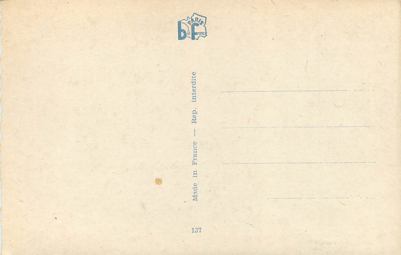 CPA Sinceres Felicitations — Verso