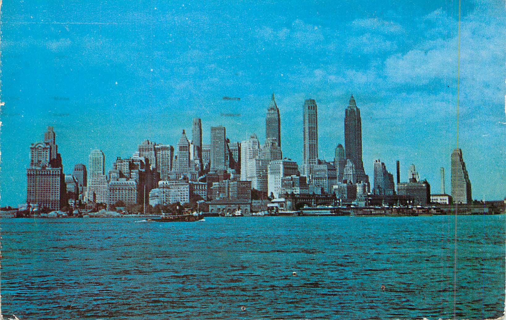 CPM The Sky Scraping Towers of Manhattan's Finacial District Make an Impressive Picture