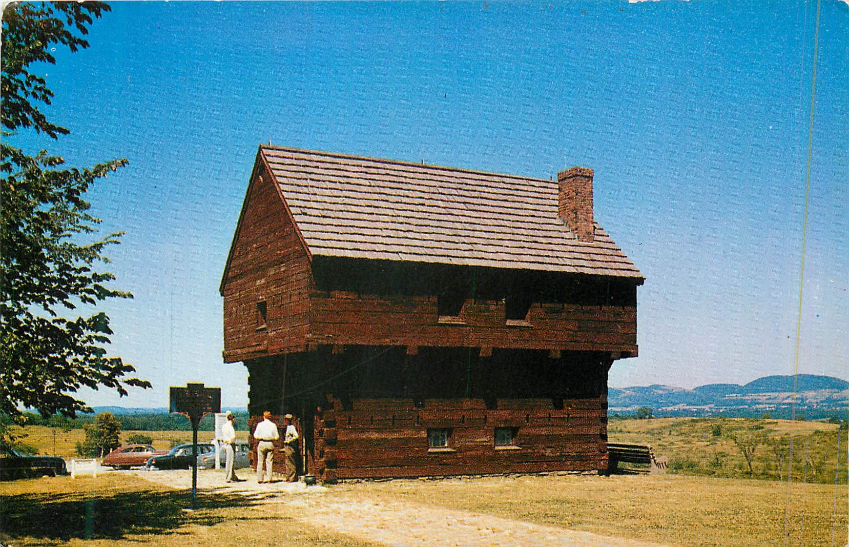 CPM Revolutionary Period Blockhouse Saratoga National Historical Park Bemis Heights N Y