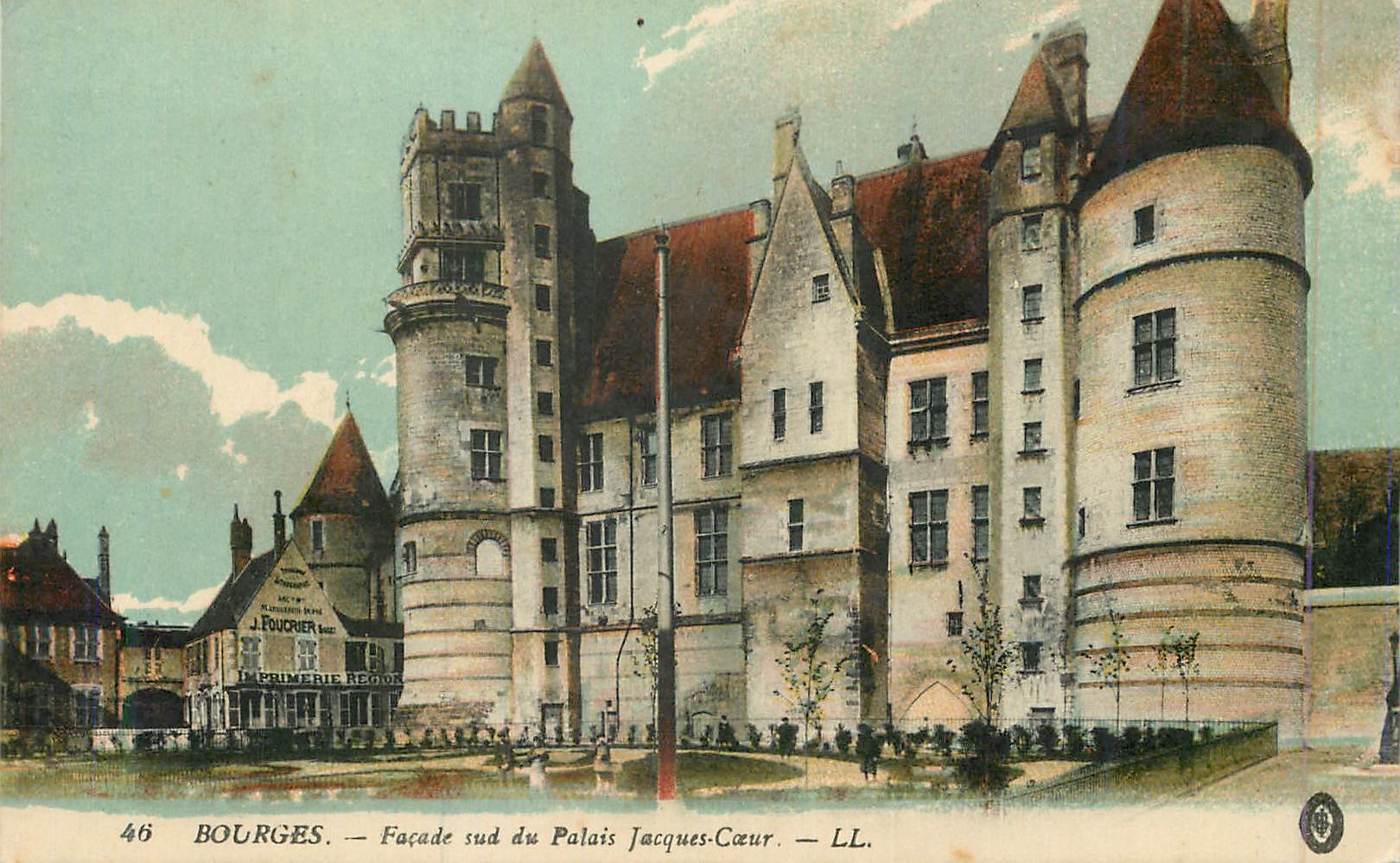 CPA Bourges Facade sud du Palais Jacques Coeur
