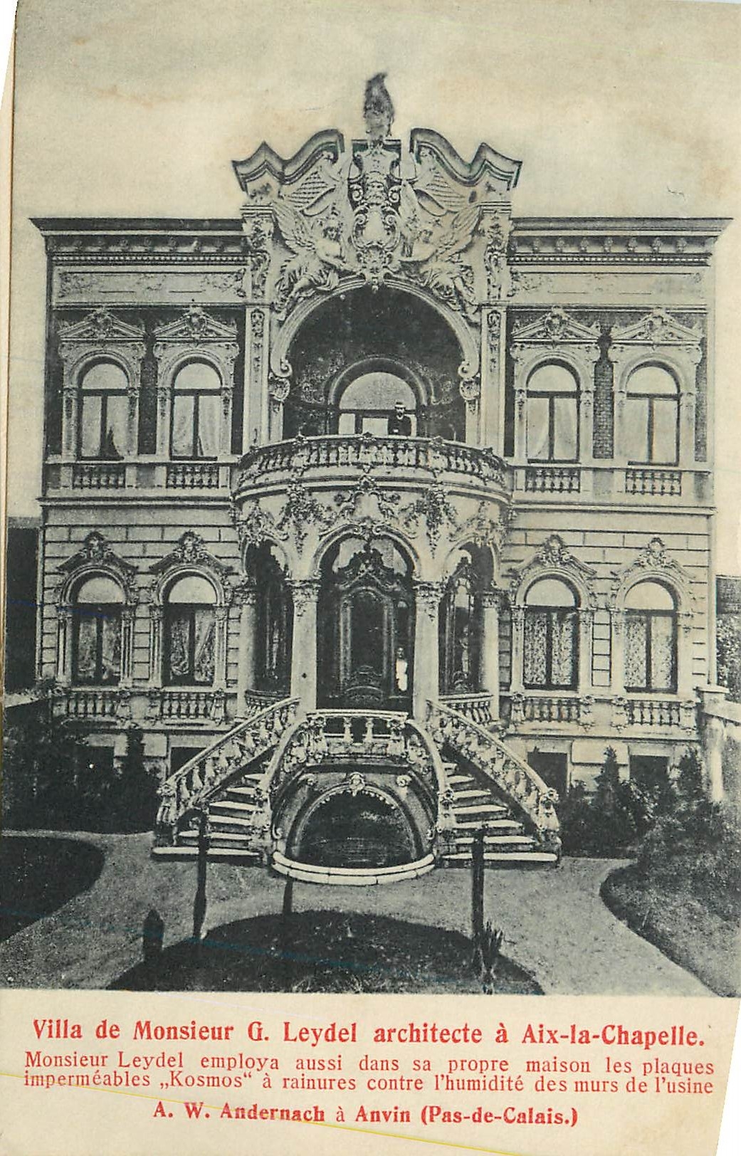 Villa de Monsieur G. Leydel — architecte à Aix-la-Chapelle — A. W. Andernach à Anvin (Pas-de-Calais)
