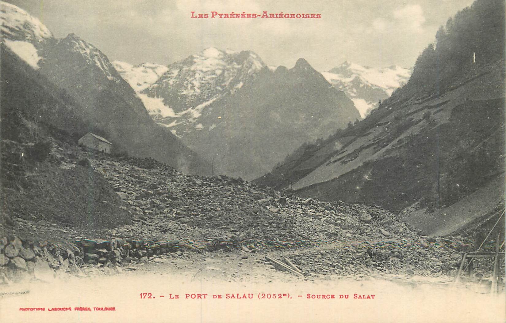 CPA Les Pyrenees Ariegeoises Le Port de Salau (2052m) Source du Salat
