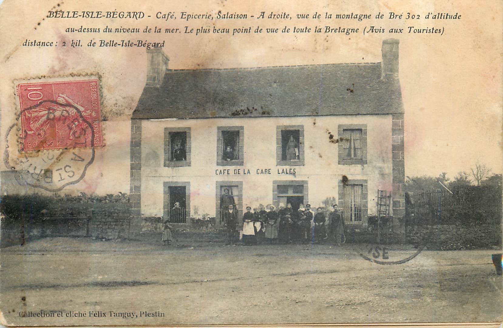 CPA Belle Isle Begard Cafe Epicerie Salaison