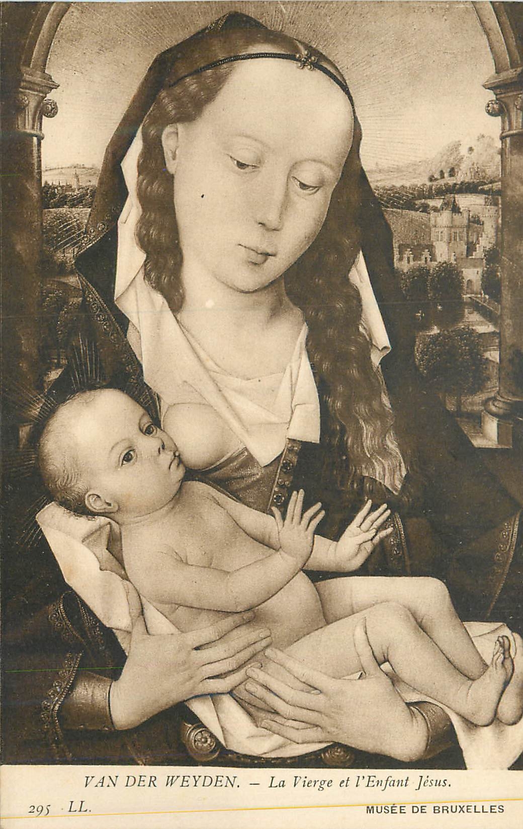 CPA Van Der Weyden La Vierge et l'Enfant Jesus