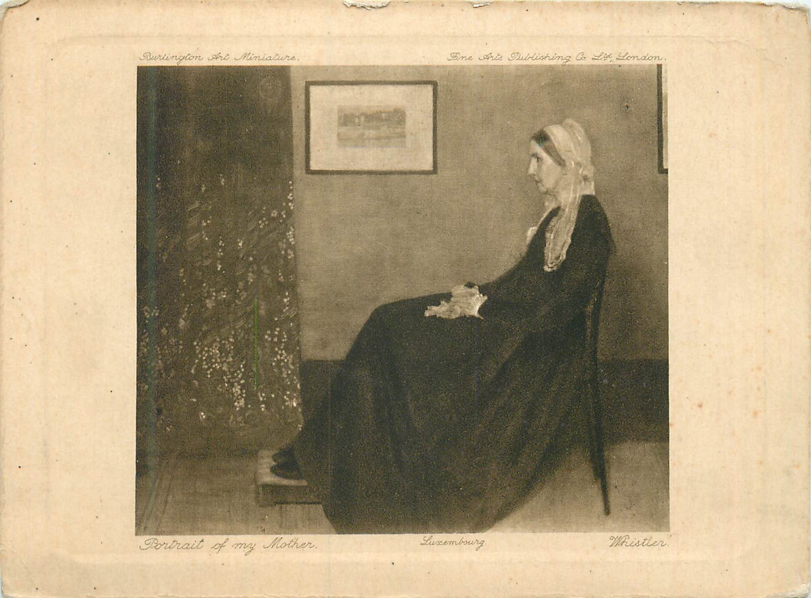 CPA Portrait of my Mother Luxembourg Whistler