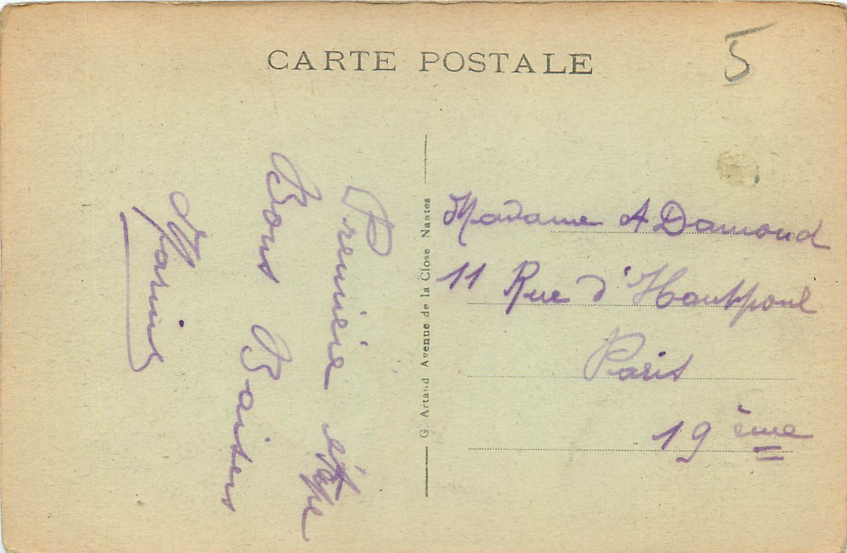 CPA Domfront Pont sur la Varenne — Rückseite