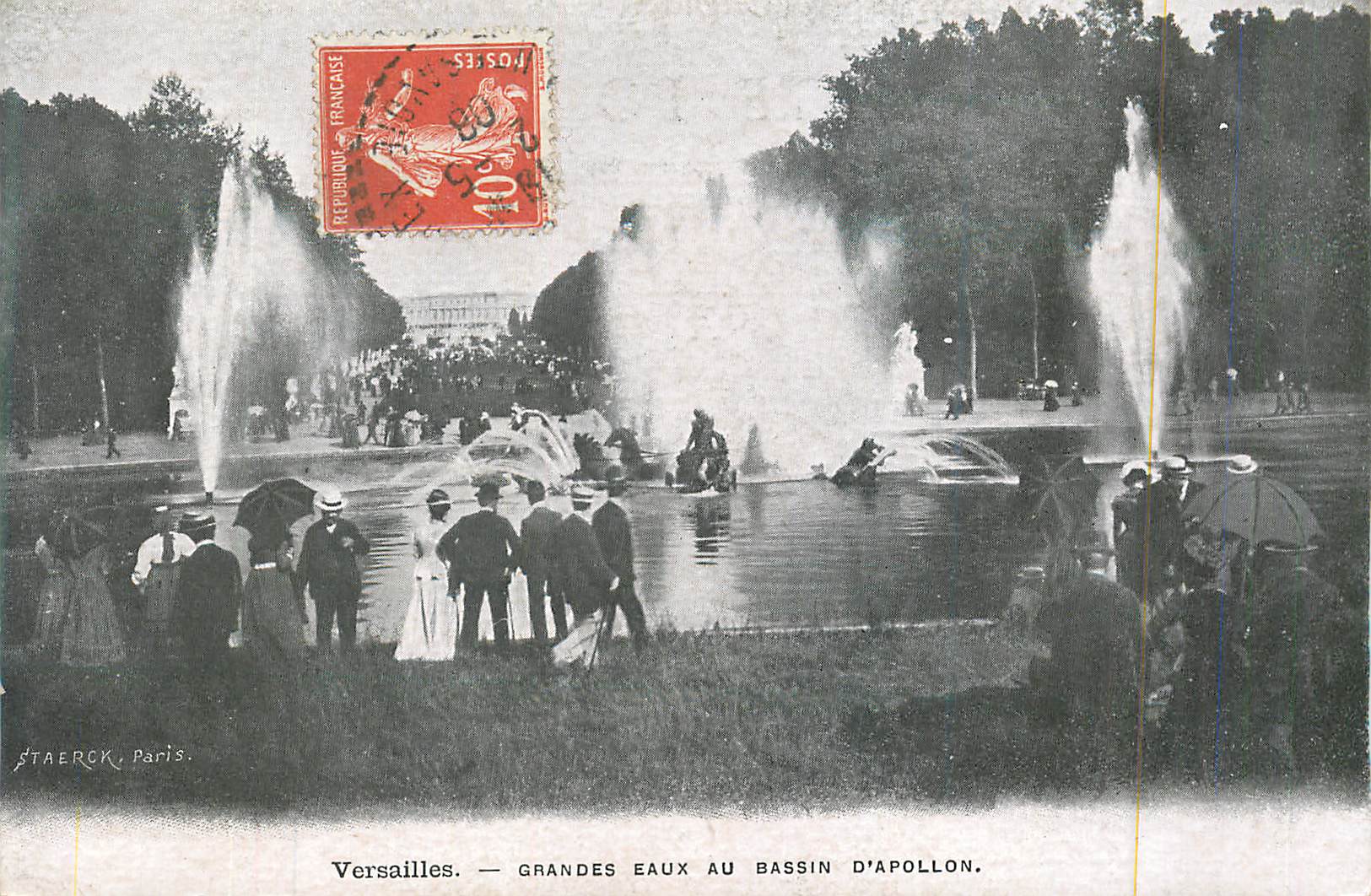 CPA Versailles Grandes Eaux au Bassin d'Apollon