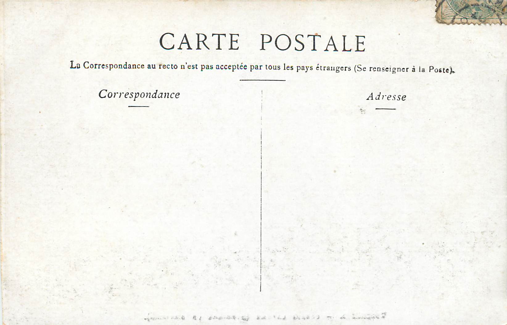 CPA Versailles Bassin Latone (Derriere le Chateau) — Rückseite