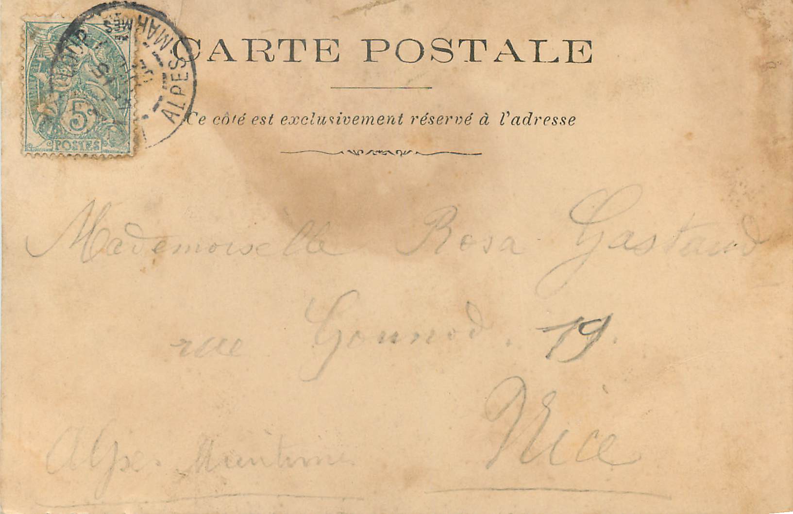 CPA Roquefort Le Petit Montmartre Sebastien Laugier — Rückseite