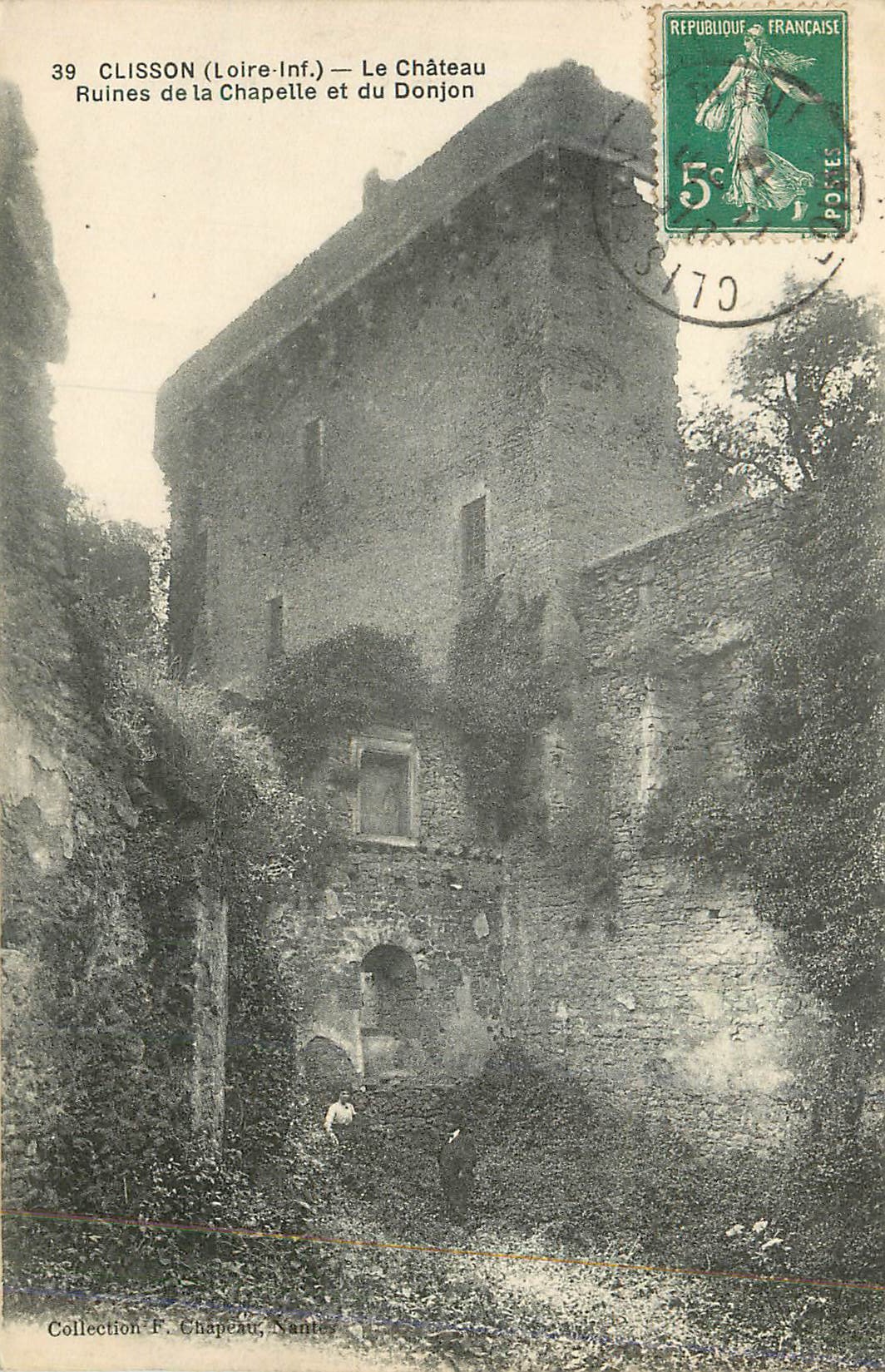 CPA Clisson (Loire Inf) Le Chateau Ruines de la Chapelle et du Donjon