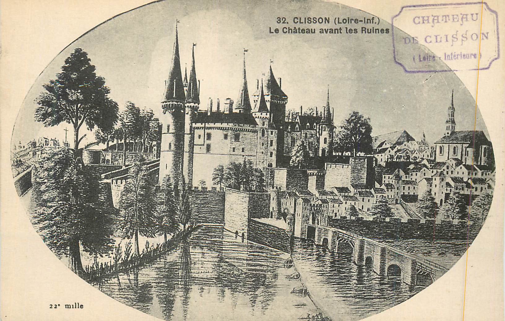 CPA Clisson (Loire Inf) Le Chateau avant les Ruines