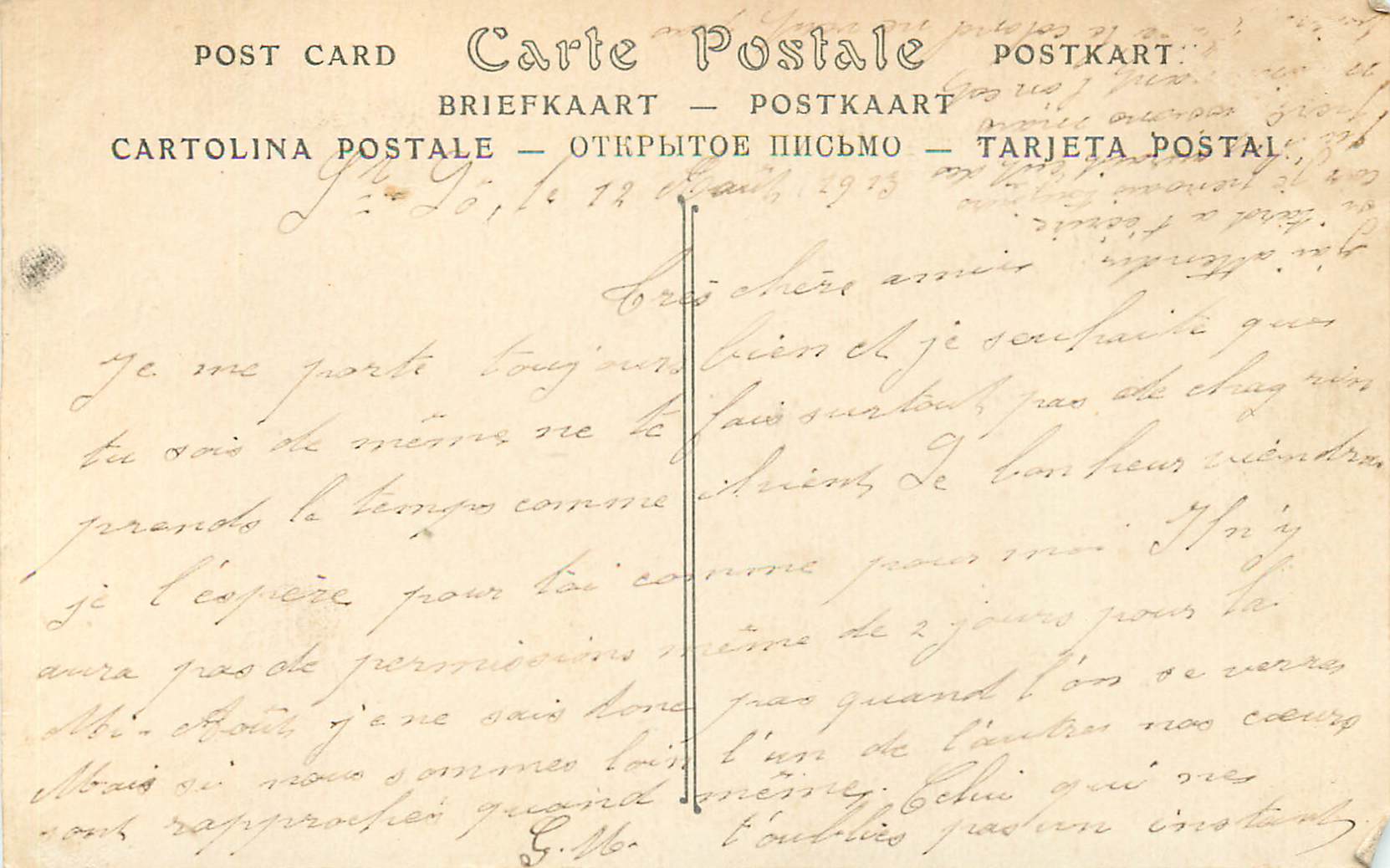 CPA Saint Lo Facade de l'Eglise Notre Dame — Rückseite