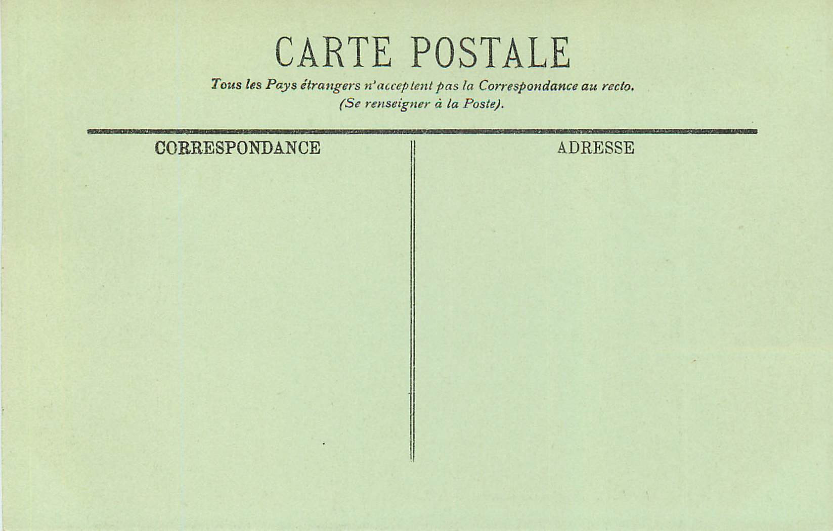 CPA Nancy le Palais du Gouvernement LL — Rückseite