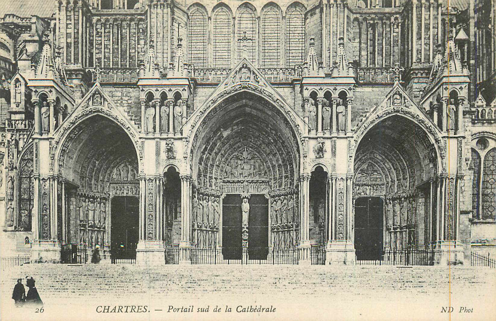 Chartres — Portail sud de la Cathédrale — ND Phot