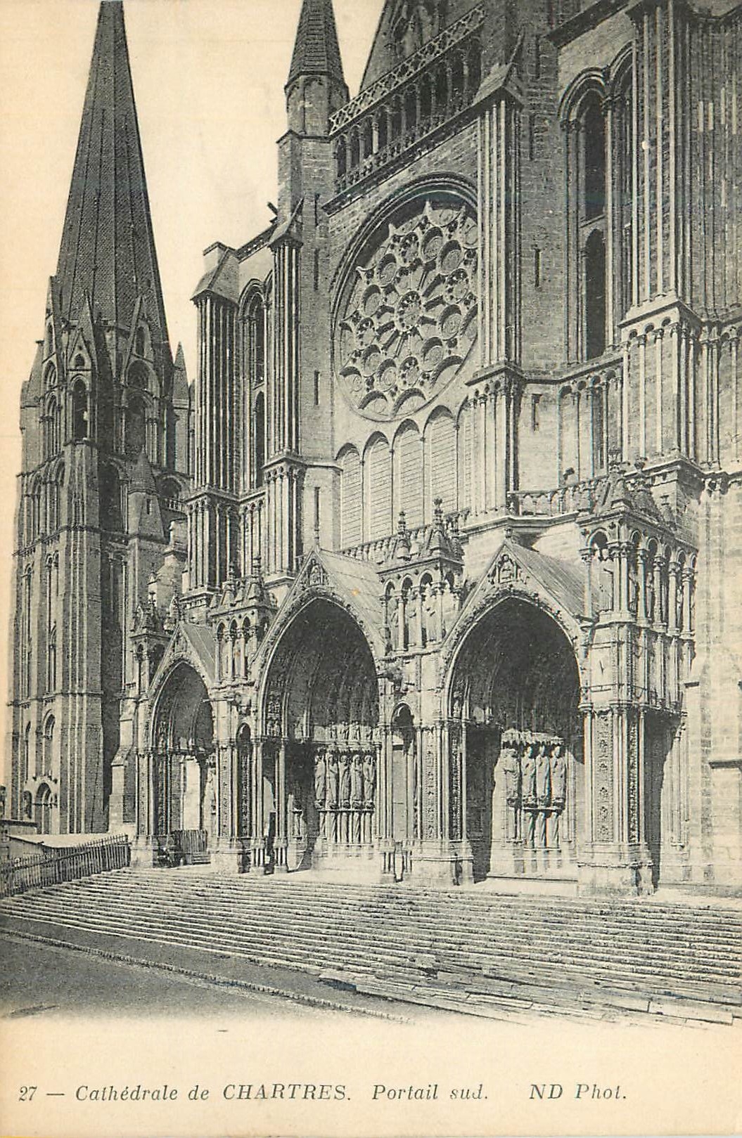 CPA Cathedrale de Chartres Portail Sud