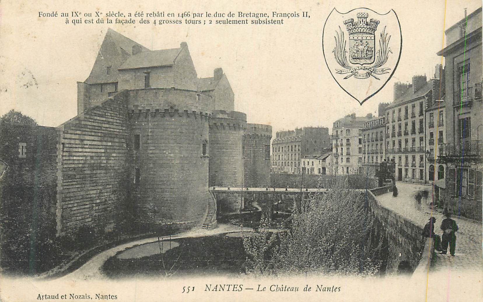 CPA Nantes Le Chateau de Nantes Fonde en IXe ou Xe Siecle
