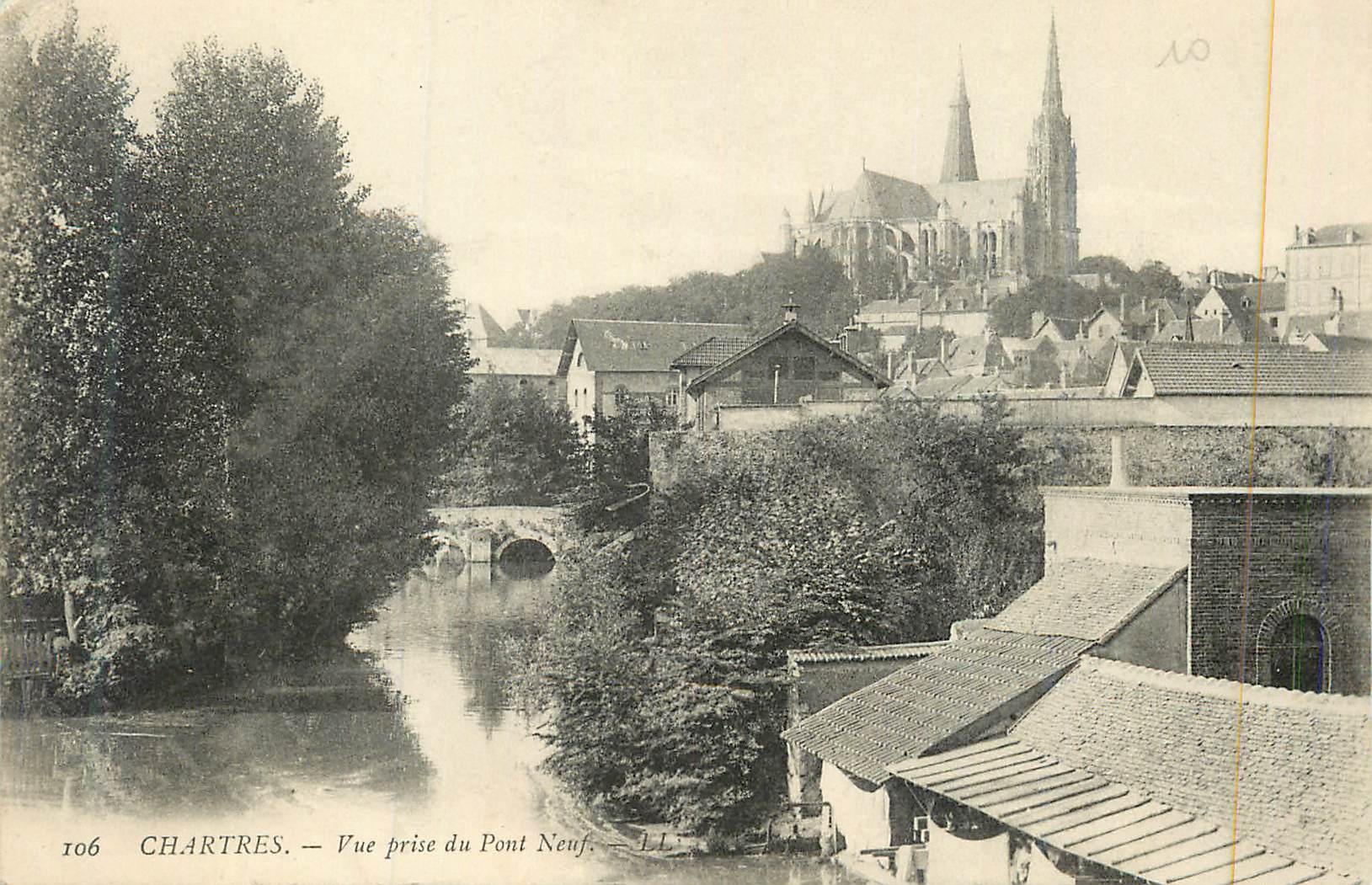 CPA Chartres Vue Prise du Pont Neuf